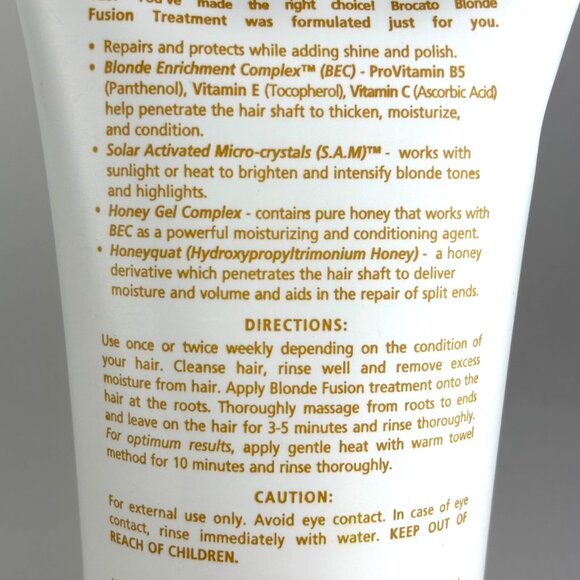 Brocato Blonde Fusion Treatment 6 oz – Shine & Repair for Blonde Hair - Picture 3 of 5